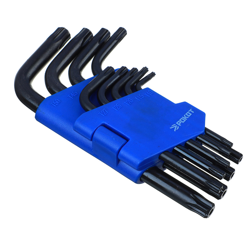 РОКОТ Набор ключей TORX-профиль 9пр. (50х3мм-125х9мм), арт.№ 633-024