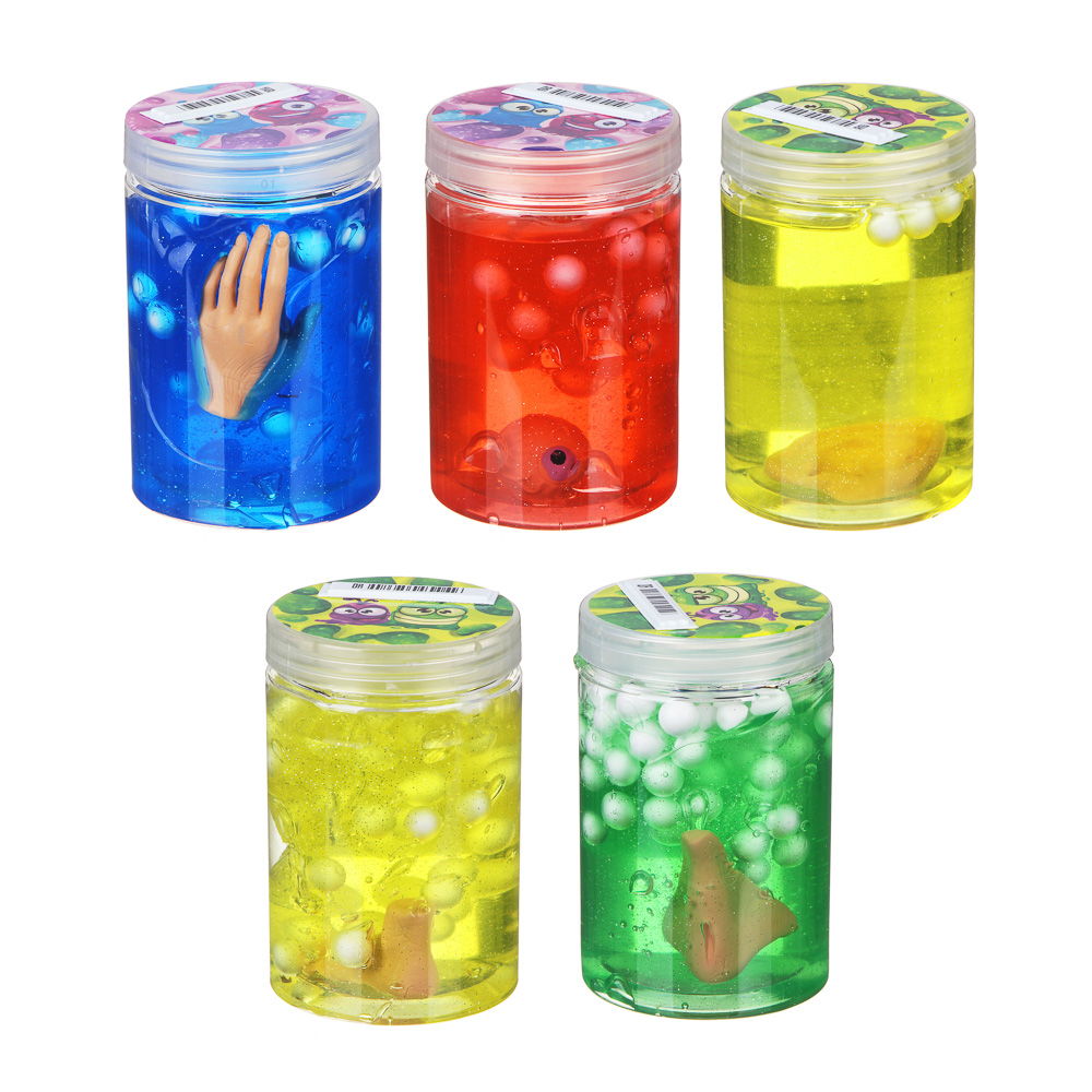 LASTIKS Слайм с мини аксессуарами, полимер, 10х6,3см, 3-6 дизайнов, арт.№ 218-042