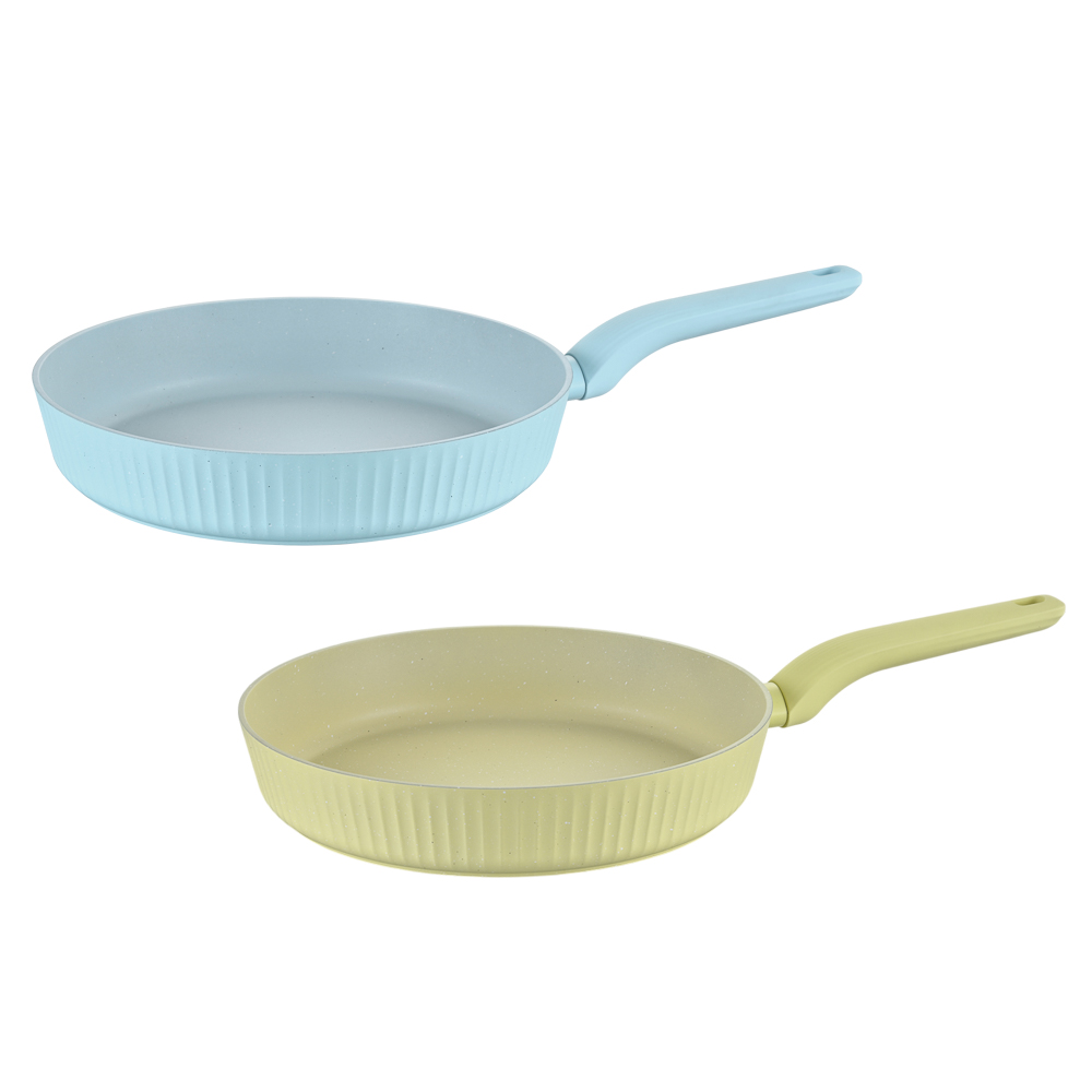 Сковорода литая тм SATOSHI Орра, d22см, антипригарное покрытие мрамор, индукция, 2 цвета, арт.№ 846-783