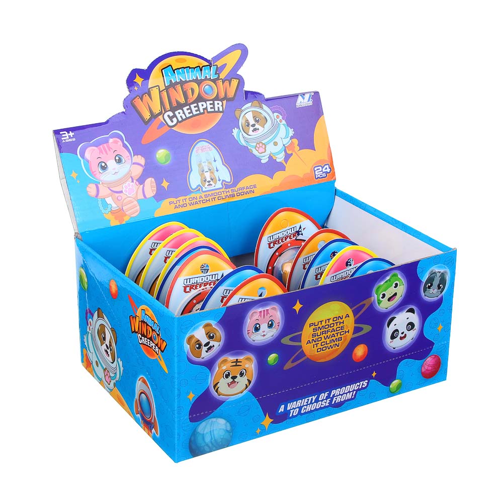 ИГРОЛЕНД Игрушка антистресс липкие лапки "Животные", 10,8х9,9х2,2см, TPR, пластик, 12 дизайнов, арт.№ 295-279