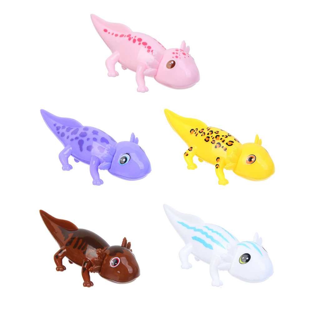 ИГРОЛЕНД Игрушка антистресс липкие лапки "Аксолотли", TPR, пластик, 17х3х14см, 5 дизайнов, арт.№ 295-280