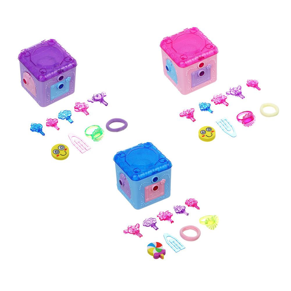 ИГРОЛЕНД Игрушка "Сюрприз в сундучке", 5,5х5,5х5,5см, PP, микс, арт.№ 295-281