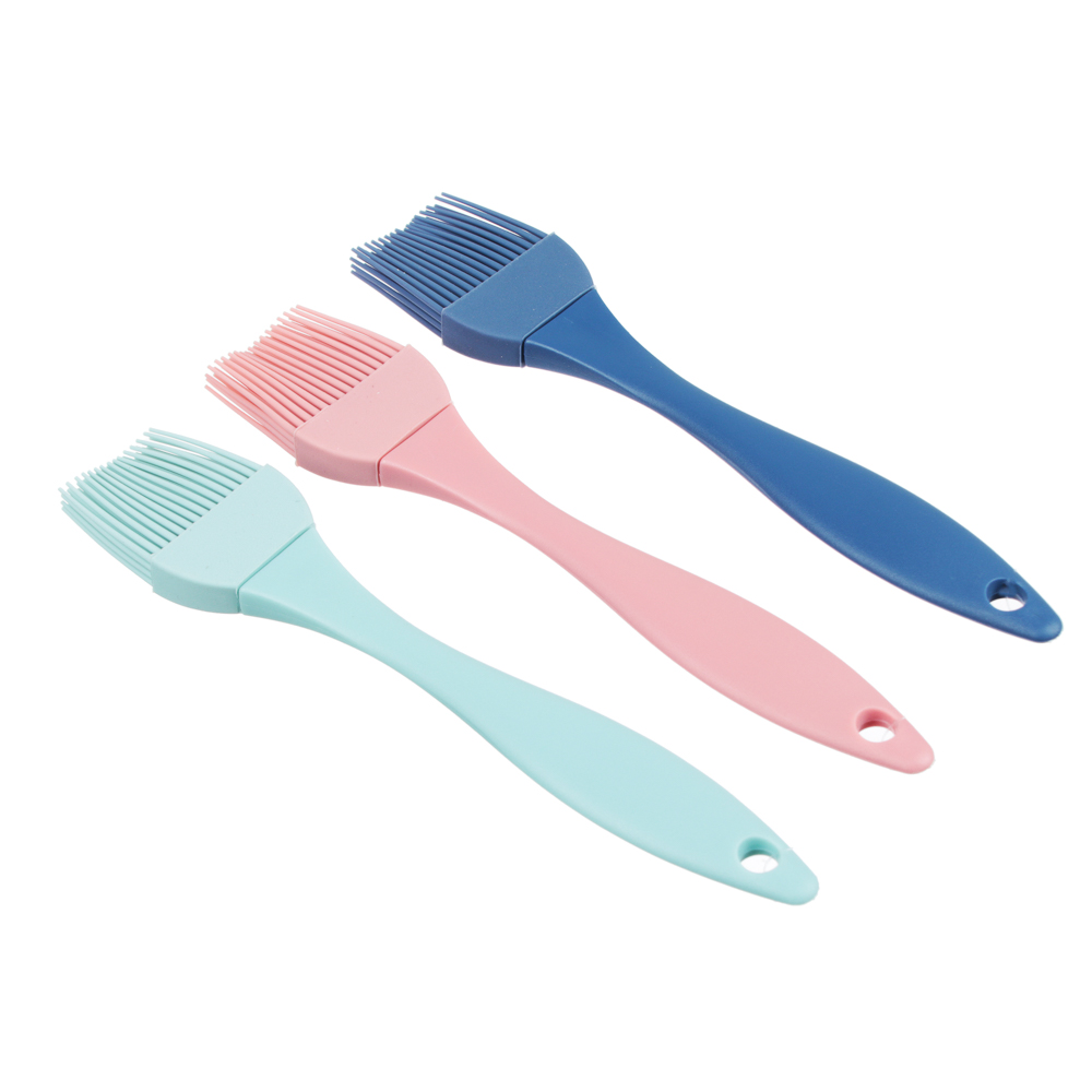 VETTA Кисточка силиконовая 20,5х4,5см, 3 цвета, HS-BR09, арт.№ 891-037