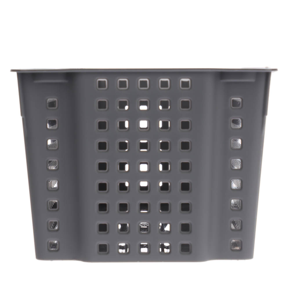 Корзинка Лофт прямоугольная 3л 297х130х96 мм белый, серый, арт.№ 457-852