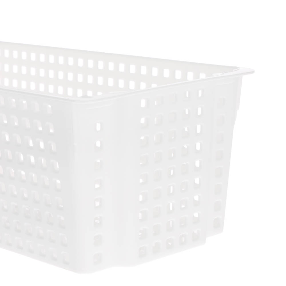 Корзинка Лофт прямоугольная 3л 297х130х96 мм белый, серый, арт.№ 457-852