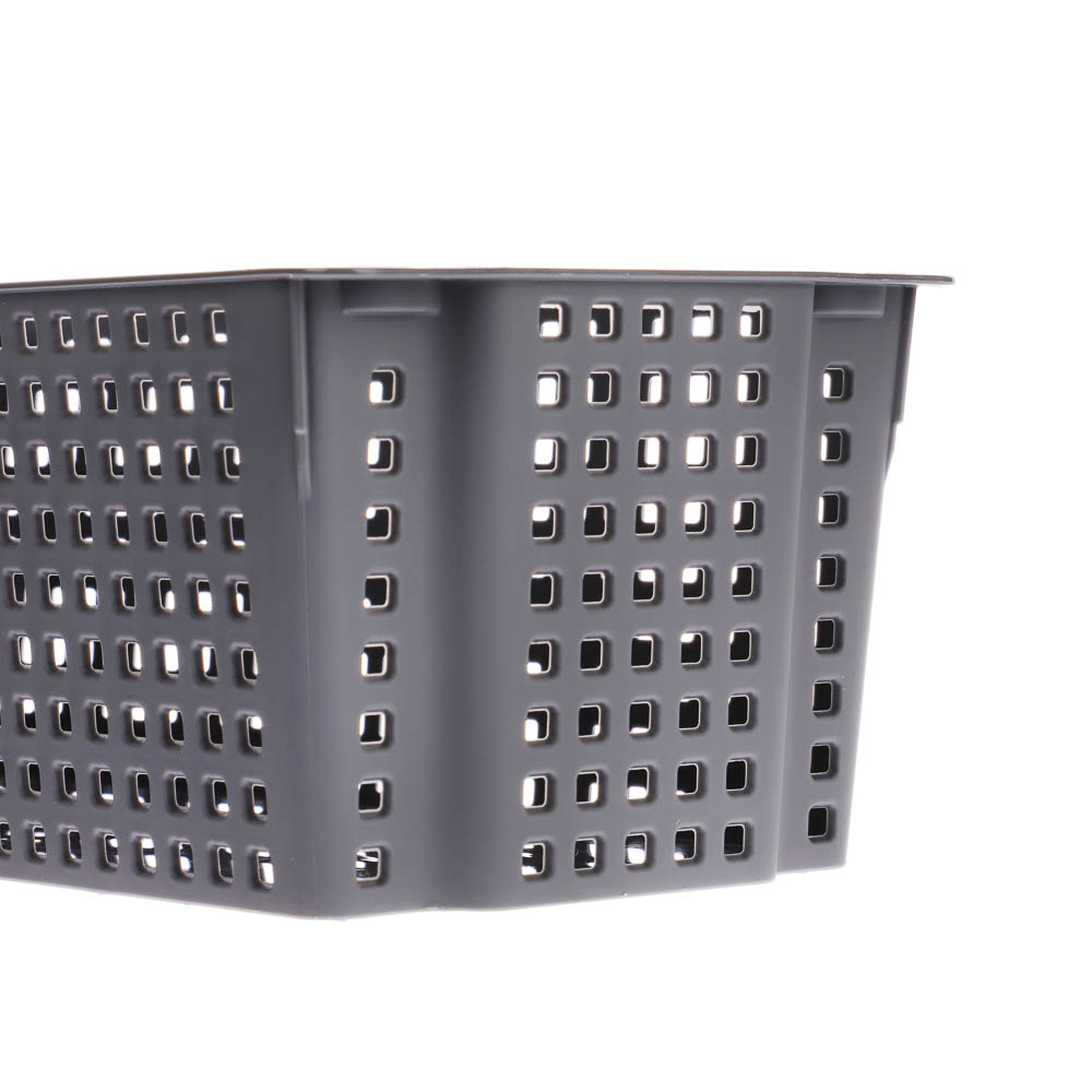 Корзинка Лофт прямоугольная 3л 297х130х96 мм белый, серый, арт.№ 457-852