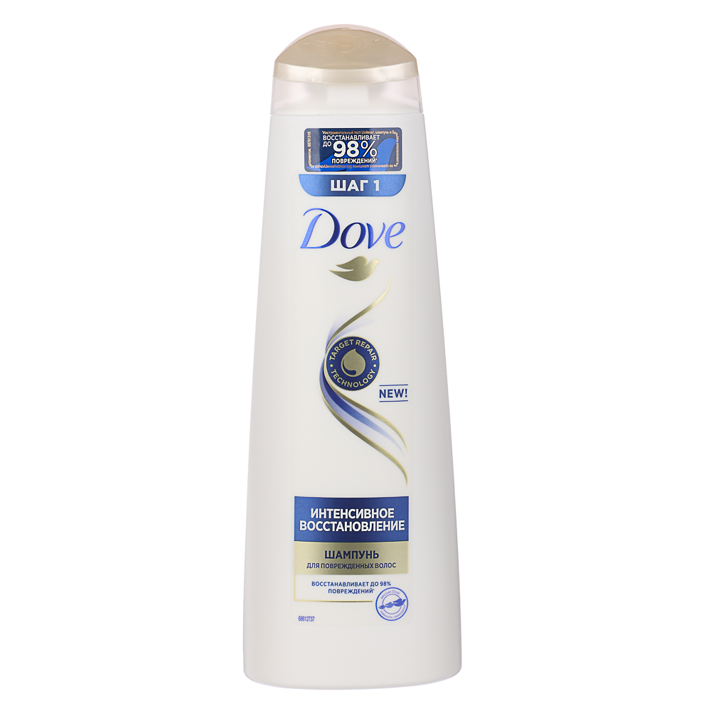 Шампунь для волос Dove Hair Therapy интенсивное восстановление для поврежденных волос, п/б, 380мл, арт.№ 974-145