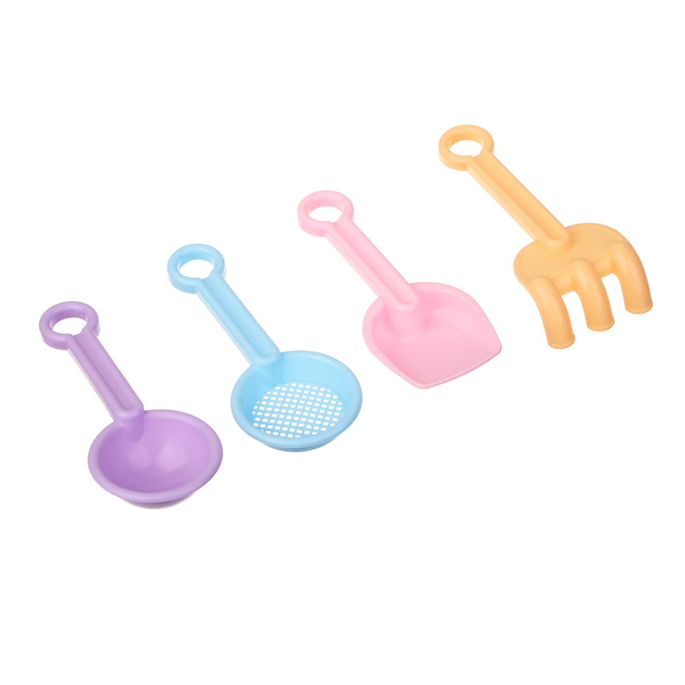 ИГРОЛЕНД Набор садовых инструментов "Песочный набор" 9 предметов, РР, 8х15х8см, арт.№ 187-020