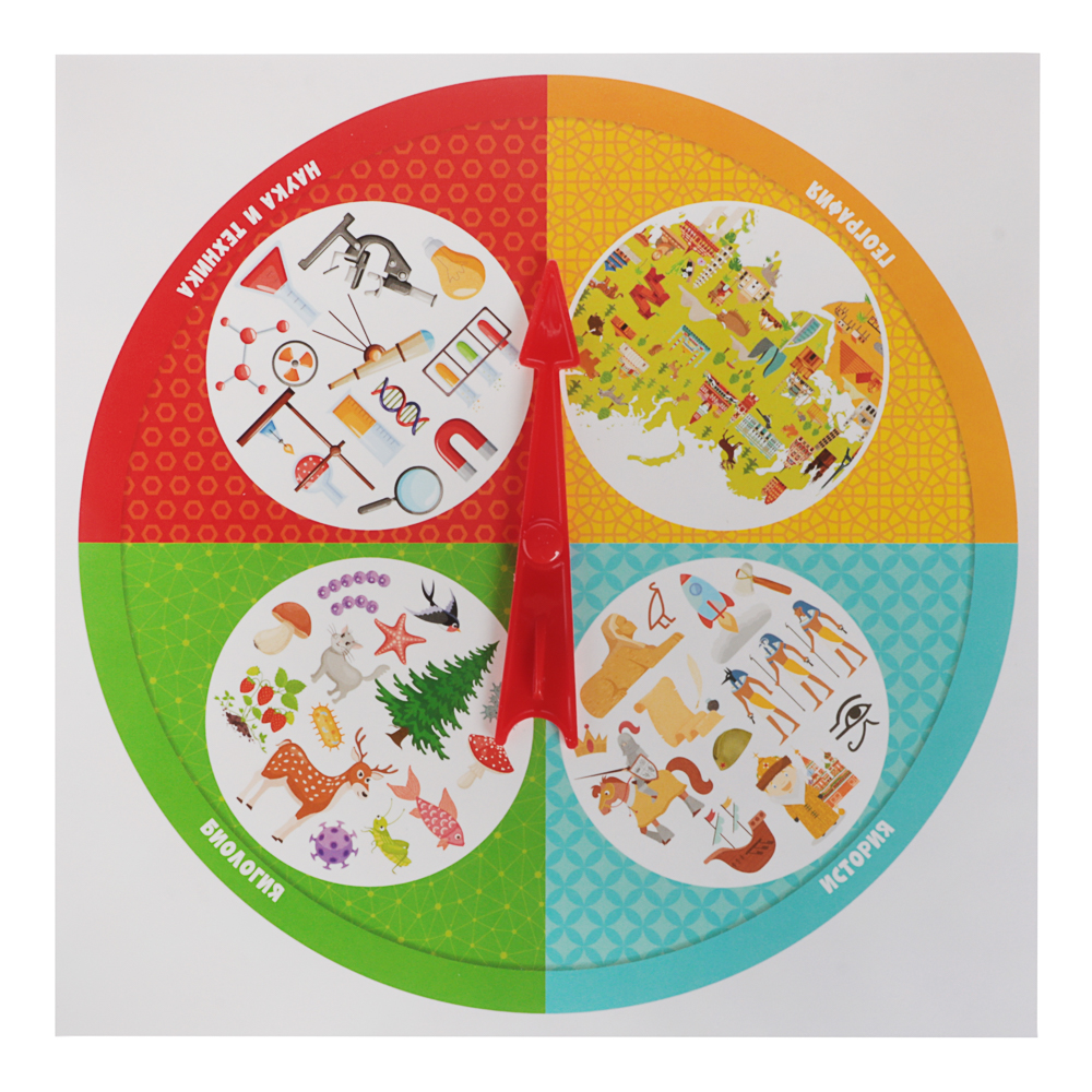 Игра настольная "Викторина" 25,2х21,7х2,4 см, коробка, 7 дизайнов, арт.№ 874-133