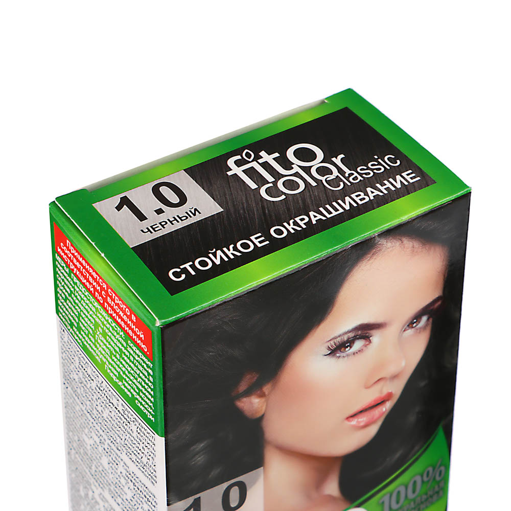 Краска для волос FITO COLOR Classic, 115 мл, тон 1.0 черный, арт.№ 081-001