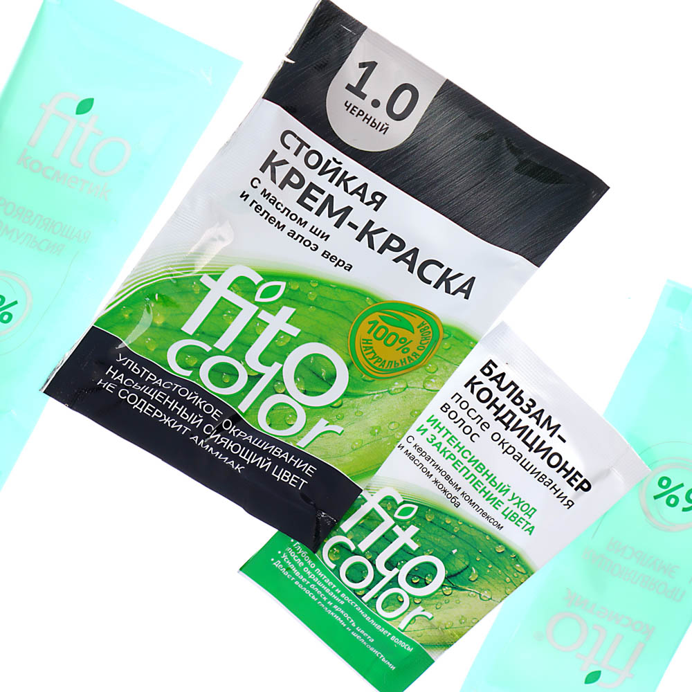 Краска для волос FITO COLOR Classic, 115 мл, тон 1.0 черный, арт.№ 081-001