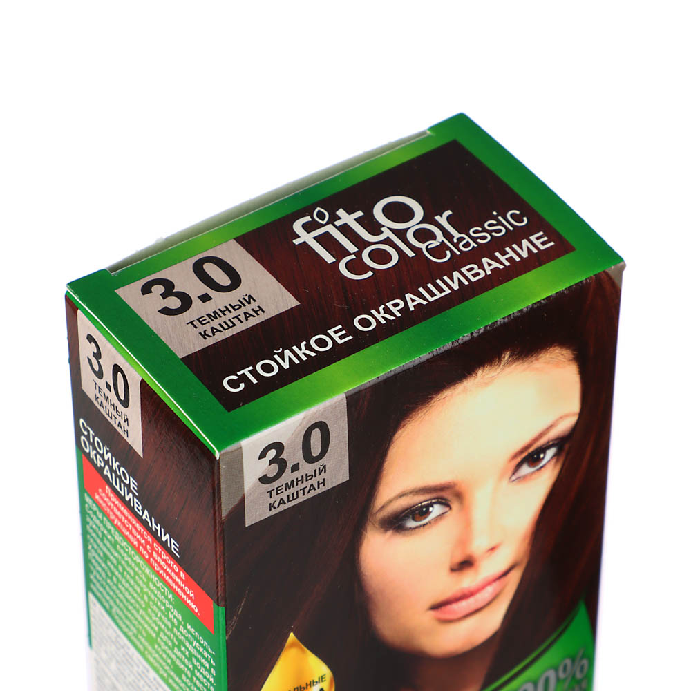 Краска для волос FITO COLOR Classic, 115 мл, тон 3.0 темный каштан, арт.№ 081-002