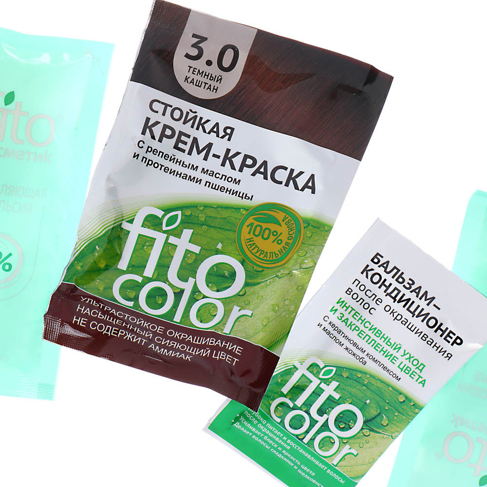 Краска для волос FITO COLOR Classic, 115 мл, тон 3.0 темный каштан, арт.№ 081-002