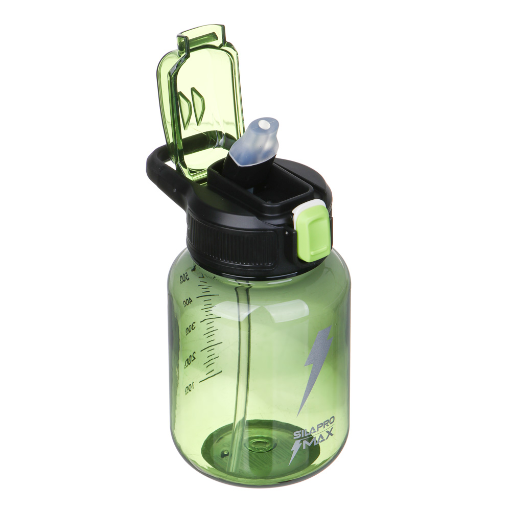 SILAPRO Max Бутылка для воды, 16х9см, 630мл, желтый, PC, PP, ABS, силикон, арт.№ 088-120