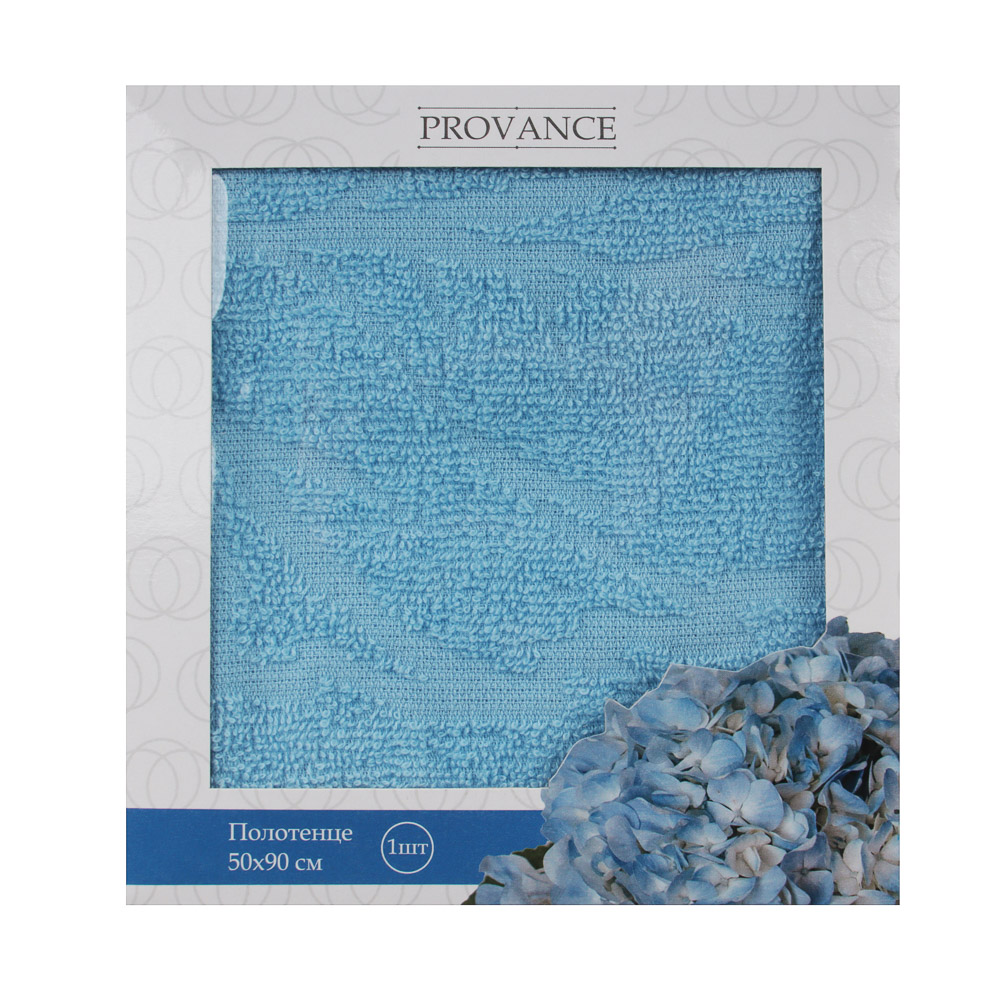 PROVANCE Гортензия Полотенце махровое 50х90см, 100% хлопок, арт.№ 488-101