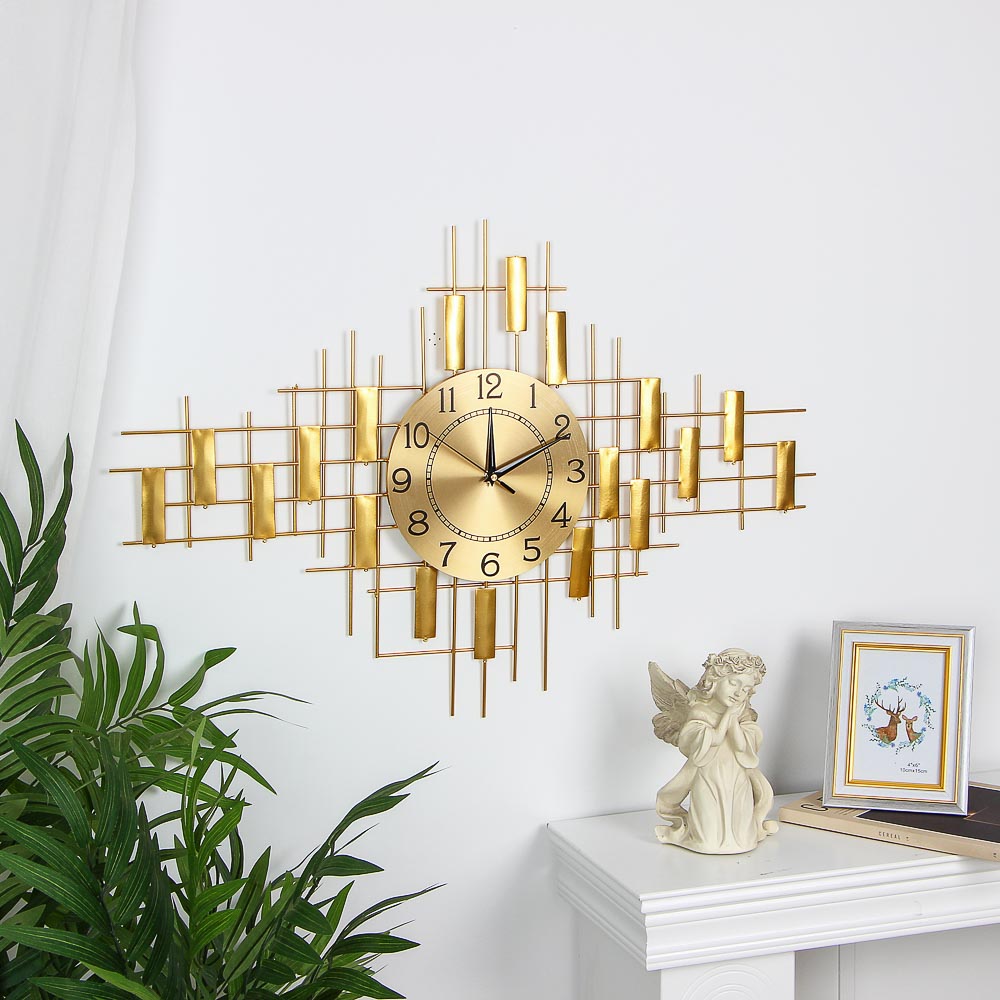 LADECOR CHRONO Часы настенные, d22 см, 77x52см,  металл, арт.1, арт.№ 581-951