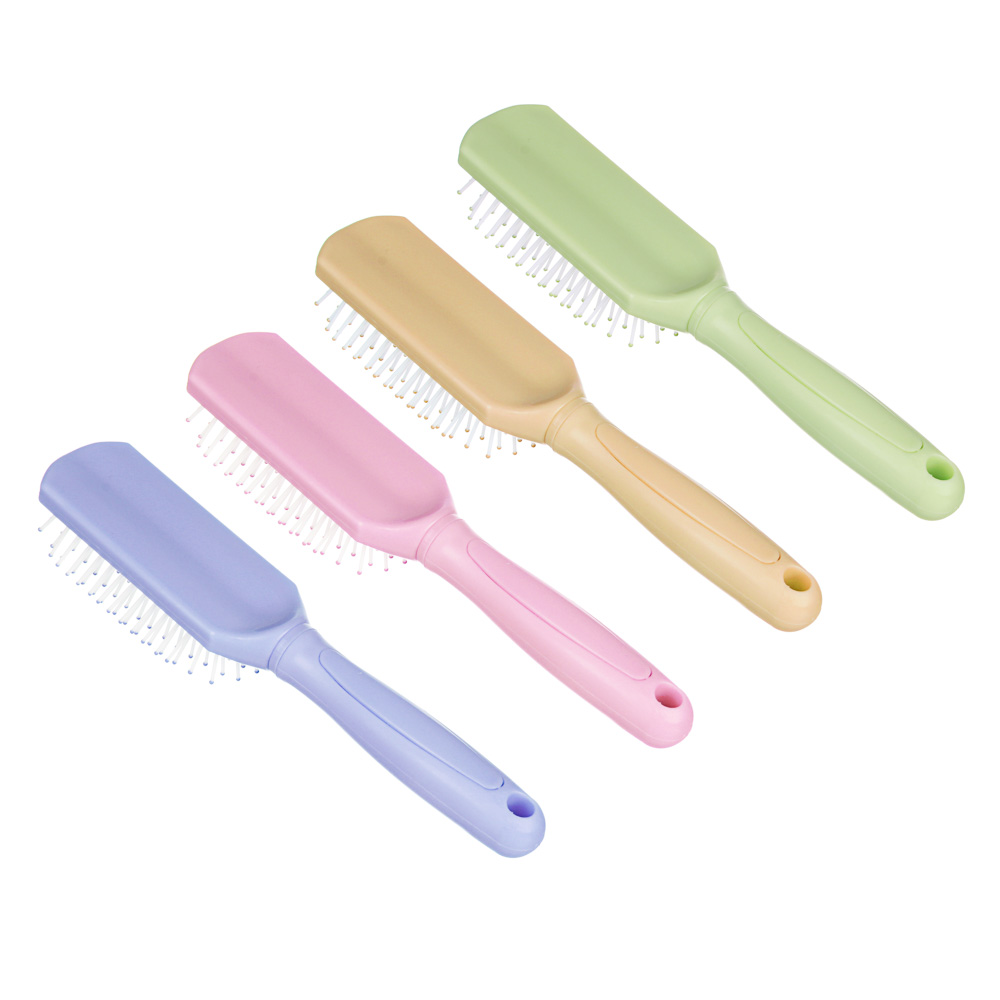 ЮНИLOOK Расческа массажная Пастель, пластик, 23х4,5см, 4 цвета, арт.№ 319-148