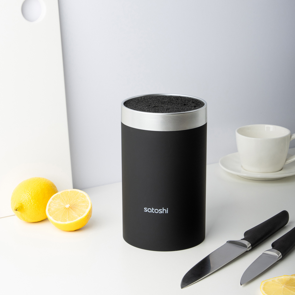 SATOSHI Меко Подставка для ножей d11х18см, полипропиленовые разделители, арт.№ 803-376