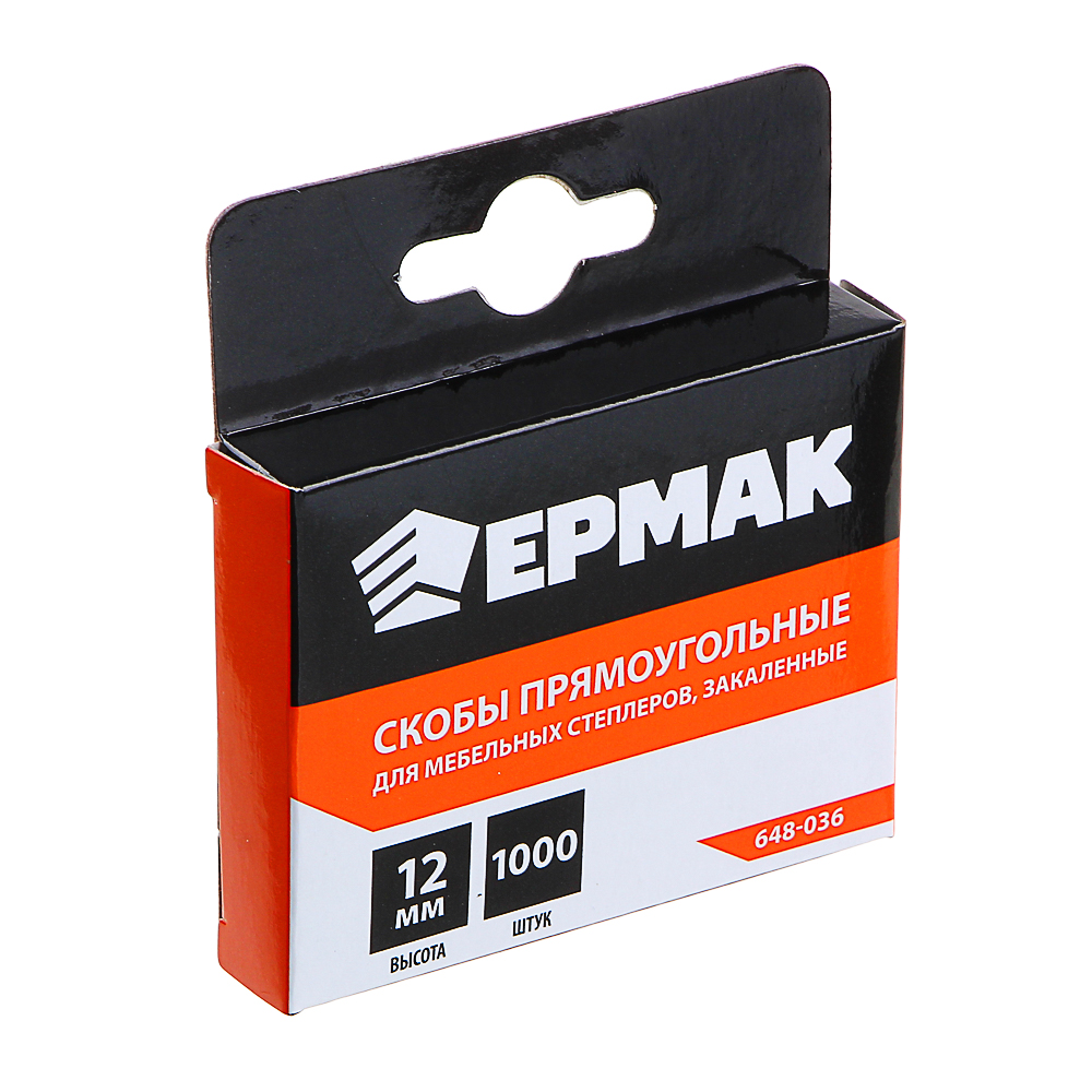ЕРМАК Степлер мебельный с комплектом скоб (6мм/8мм/10мм/12мм/14мм по 1000шт), арт.№ 648-002