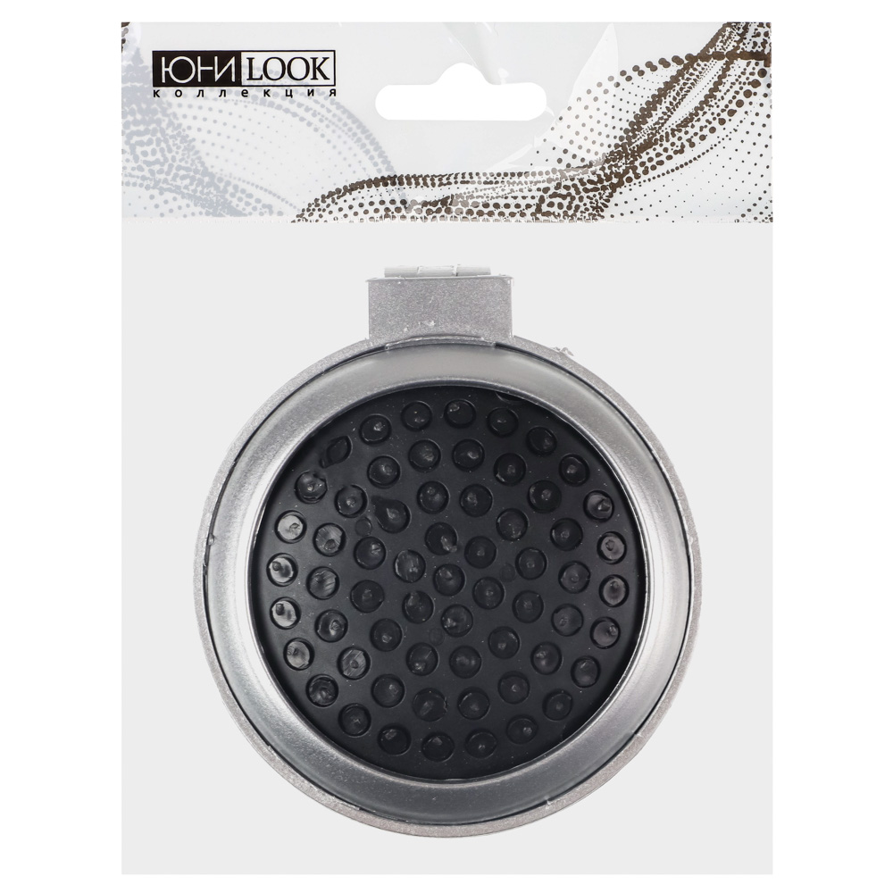 ЮНИLOOK Расческа складная с зеркалом Дорожная, пластик, 6,5см, 4 цвета, P-01, арт.№ 301-187