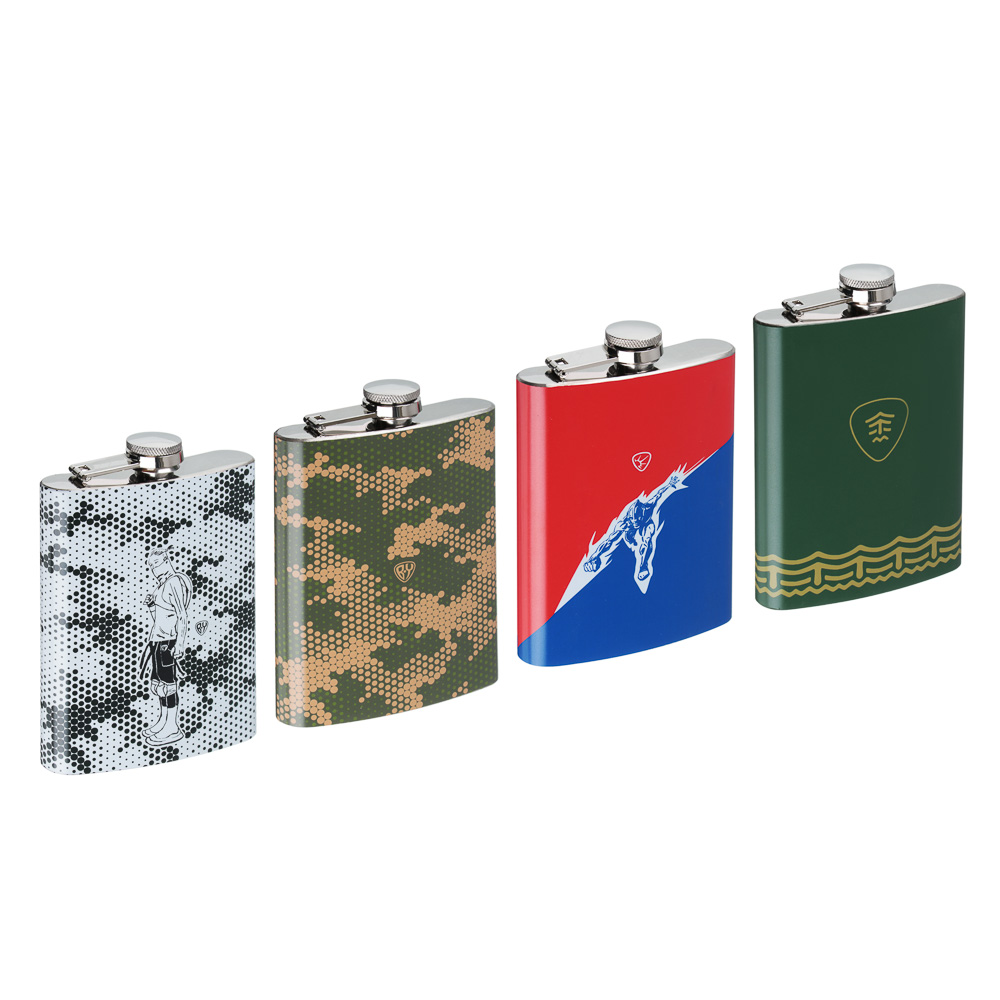 BY Герои Фляжка нерж. сталь, 240мл, 4 дизайна, арт.№ 841-828