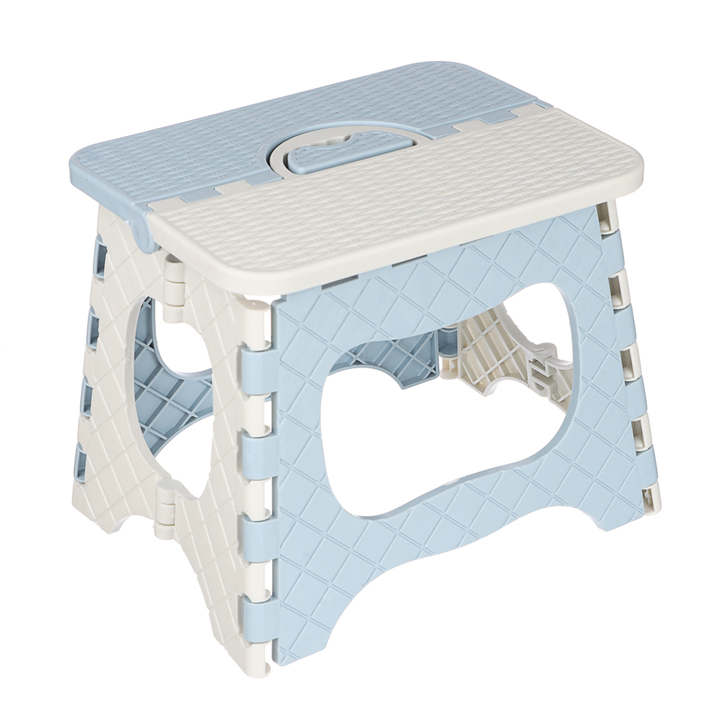 VETTA Табурет складной с ручкой, 23x18x19,5 см, пластик, арт.№ 465-266