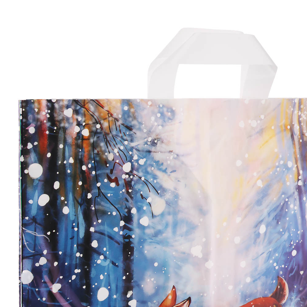 Пакет с петлевой ручкой 38*42+4, " Новый год»2 дизайна в асс., арт.№ 568-265