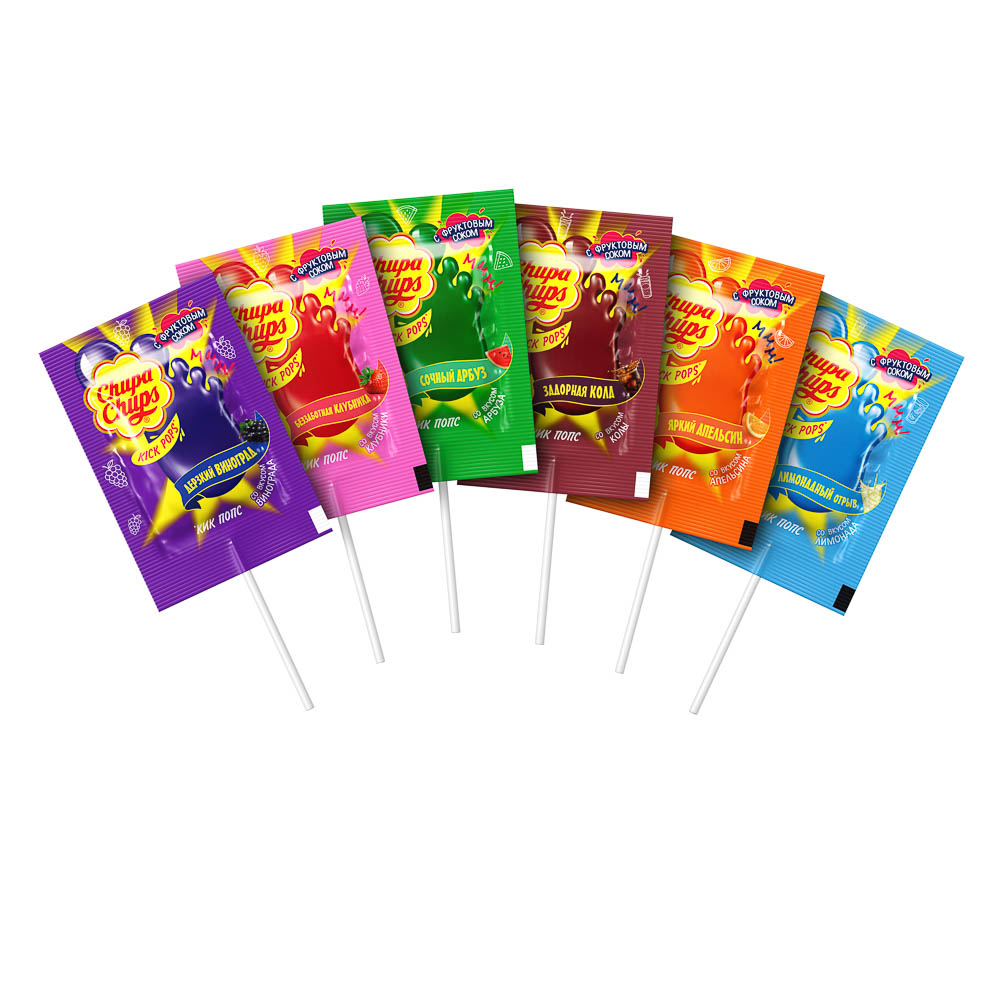 Карамель Chupa Chups Kick Pops, 9 г, арт.№ 347-594