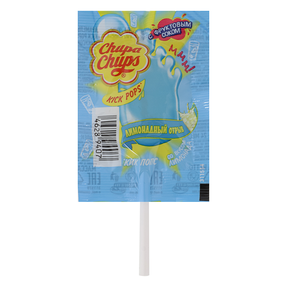 Карамель Chupa Chups Kick Pops, 9 г, арт.№ 347-594