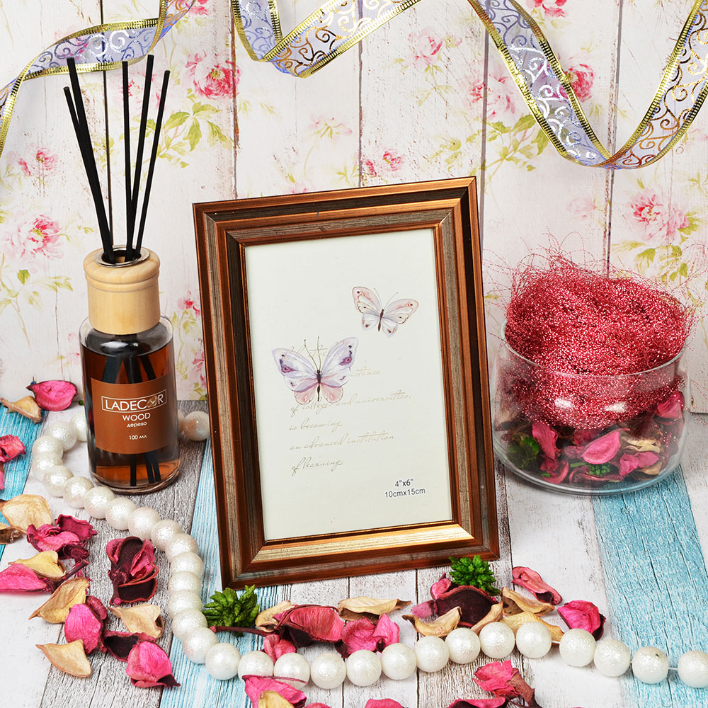 Фоторамка, 10х15 см, 2 цвета, МДФ, пластик, арт. 2903-41, арт.№ 520-533