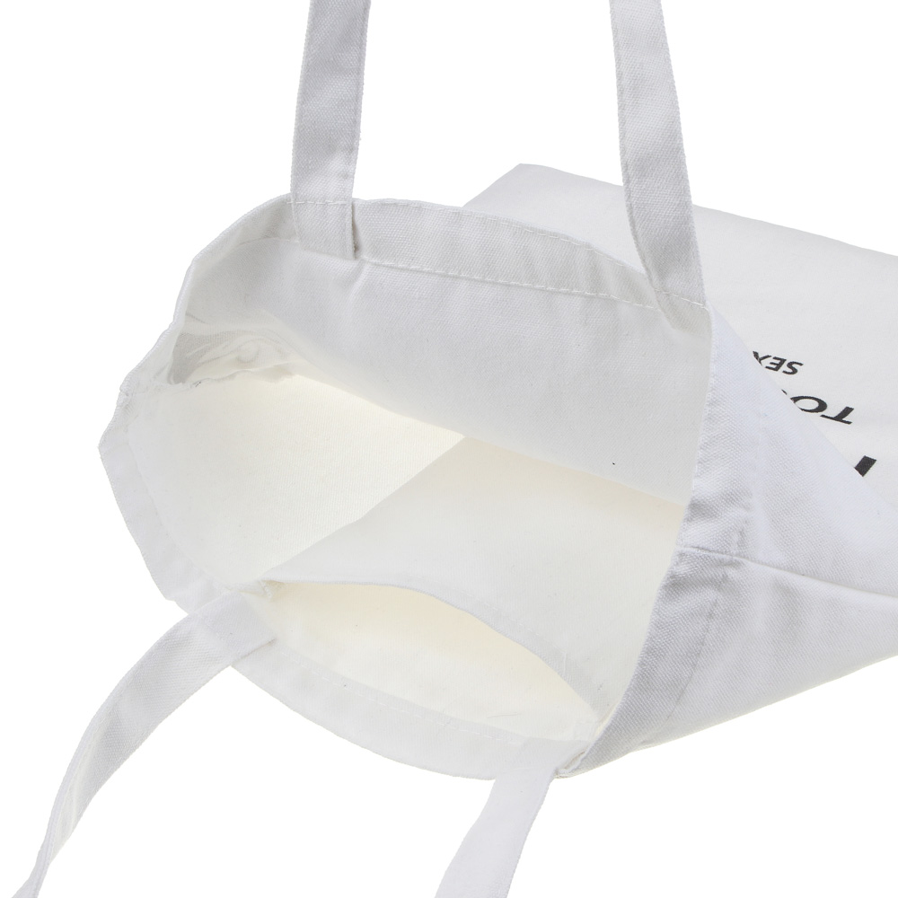 Сумка-шоппер, 38x42см, "Люби меня", внутренний карман, длинные ручки 58 см, полиэстер под ткань, арт.№ 090-080