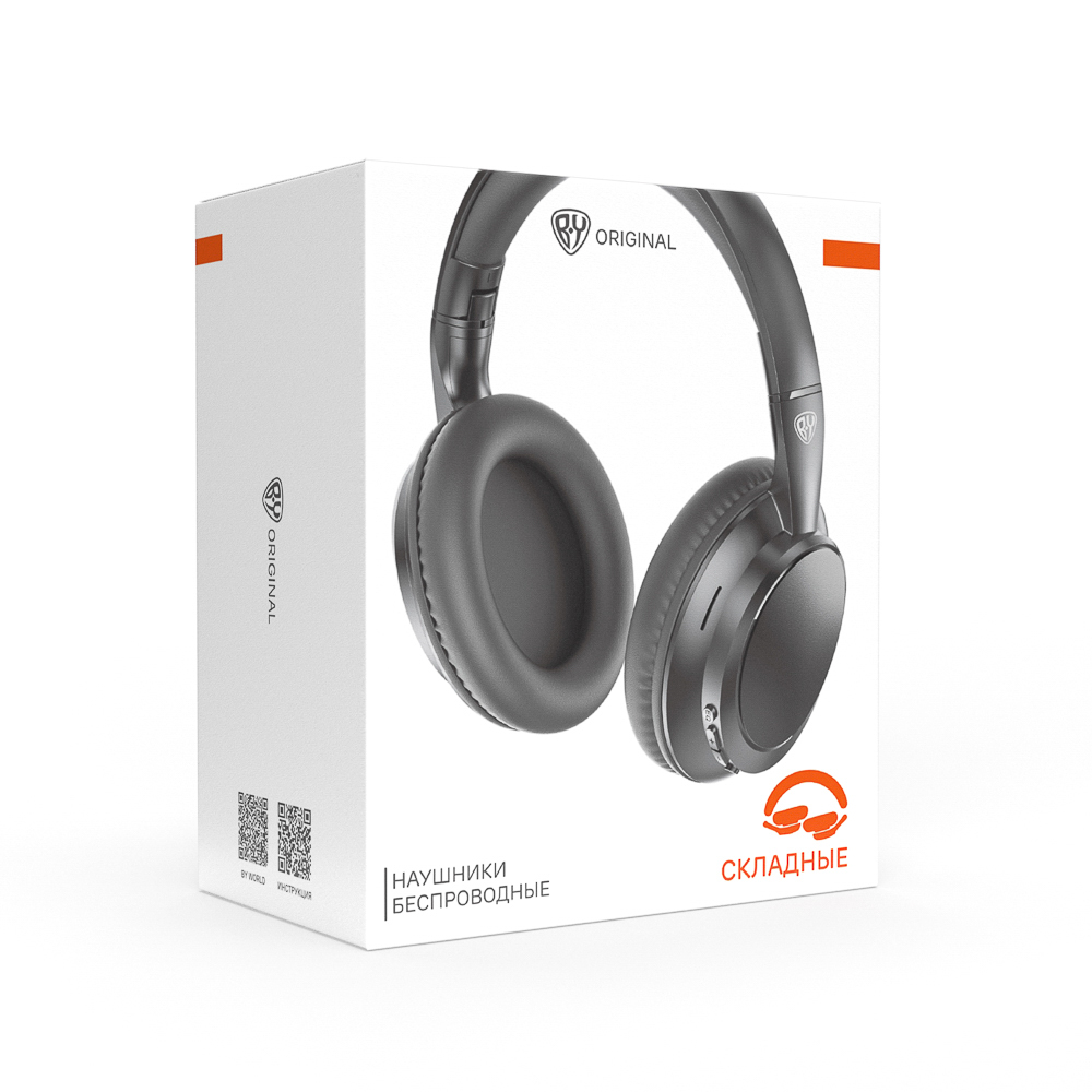 Наушники беспроводные полноразмерные BY AirBeats, 200мАч, BT5.4, чёрный, арт.№ 410-111