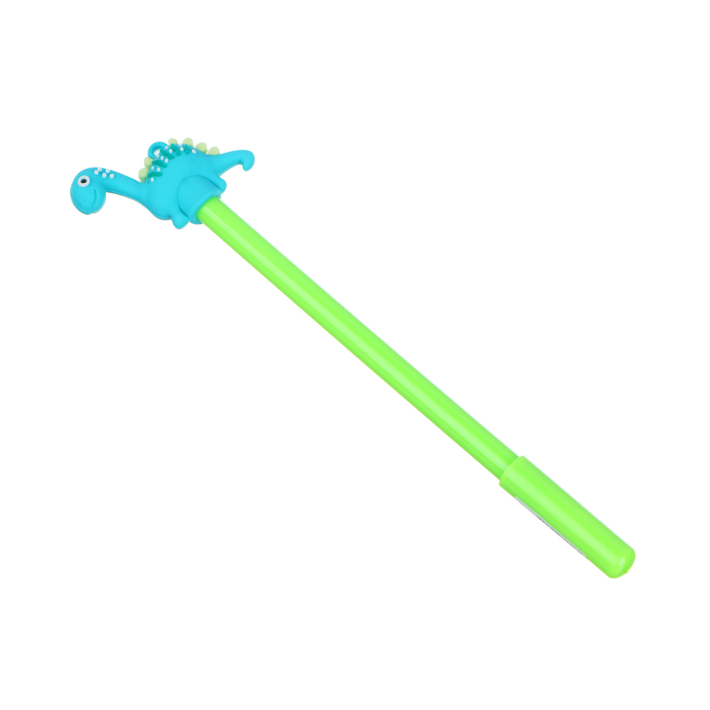 Ручка шариковая синяя в форме динозавриков, корпус 17,5 см, 4 дизайна, арт.№ 591-007