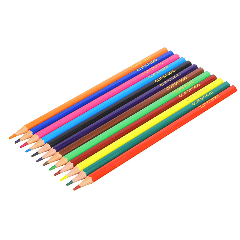 Свит Китти Карандаши цветные, 12 цветов, шестигранные заточенные, дерево, в карт.коробке с подвесом, арт.№ 228-158