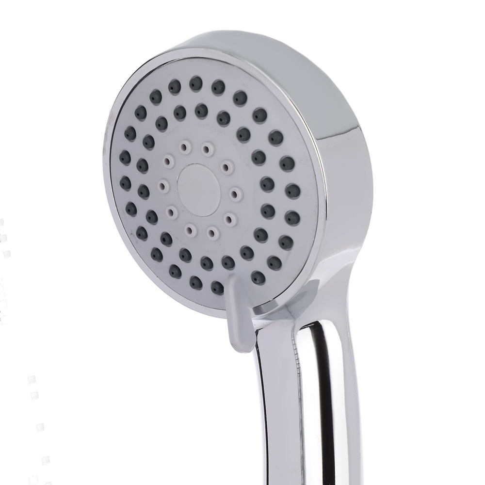 RAIN Смеситель для ванны Уран, прямой излив 35см, кранбуксы 1/2, душ. набор, ромб, латунь, хром, арт.№ 561-002