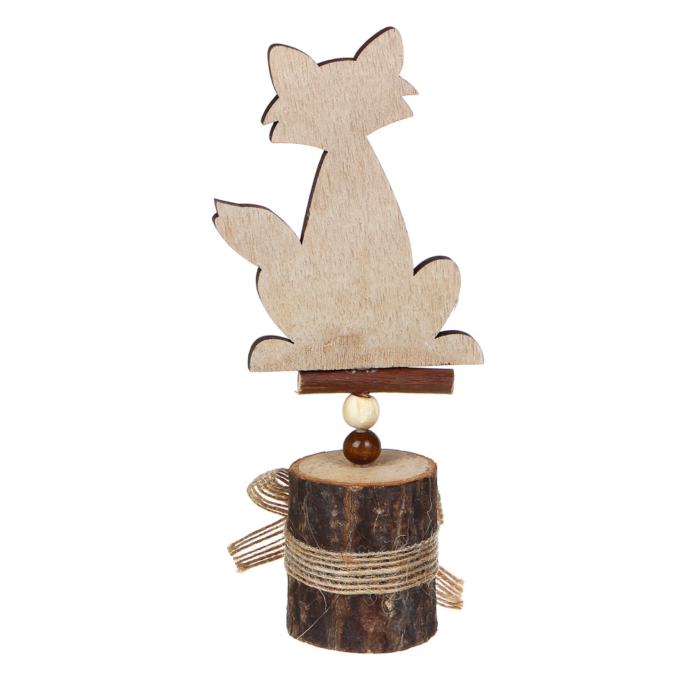 INBLOOM Декор садовый Лисичка 15см, МДФ, 3 дизайна, арт.№ 153-138