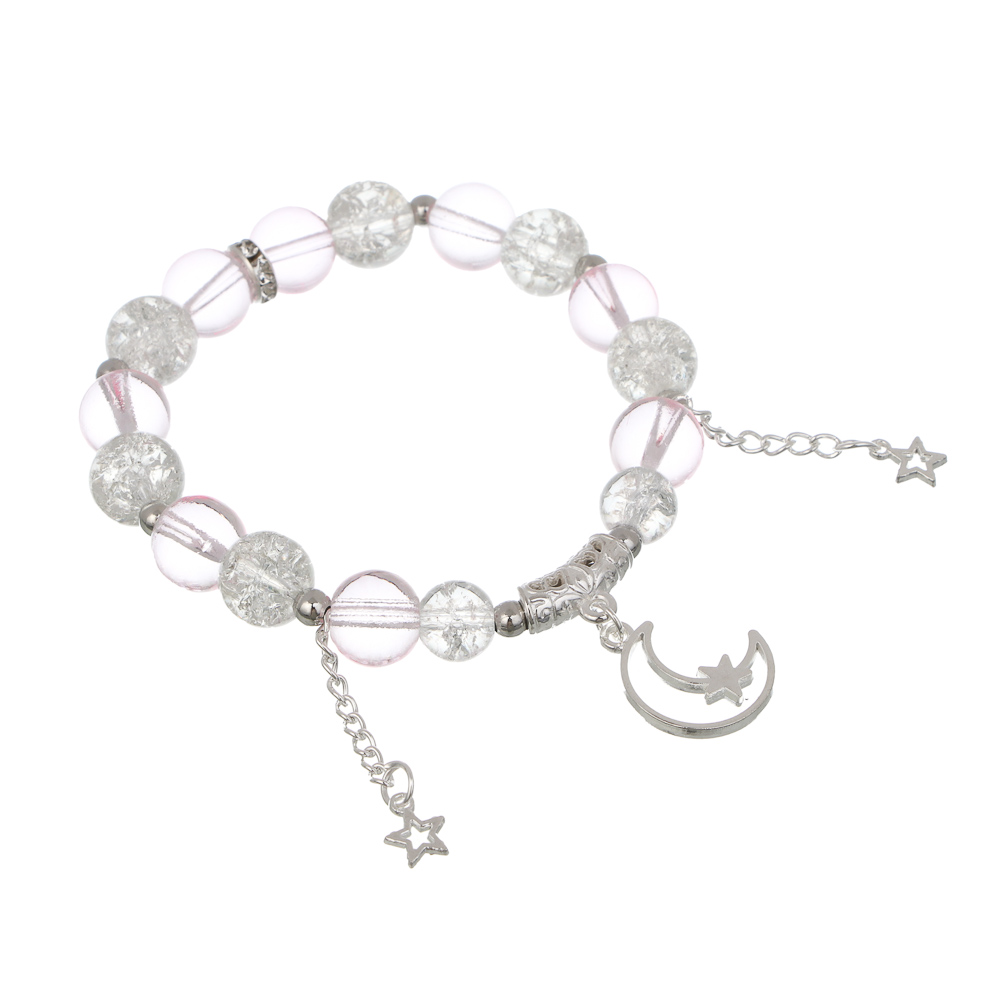 ЮНИLOOK Браслет с декором, d7см, d бусин 1см, 6 цветов, стекло, #3, арт.№ 316-380