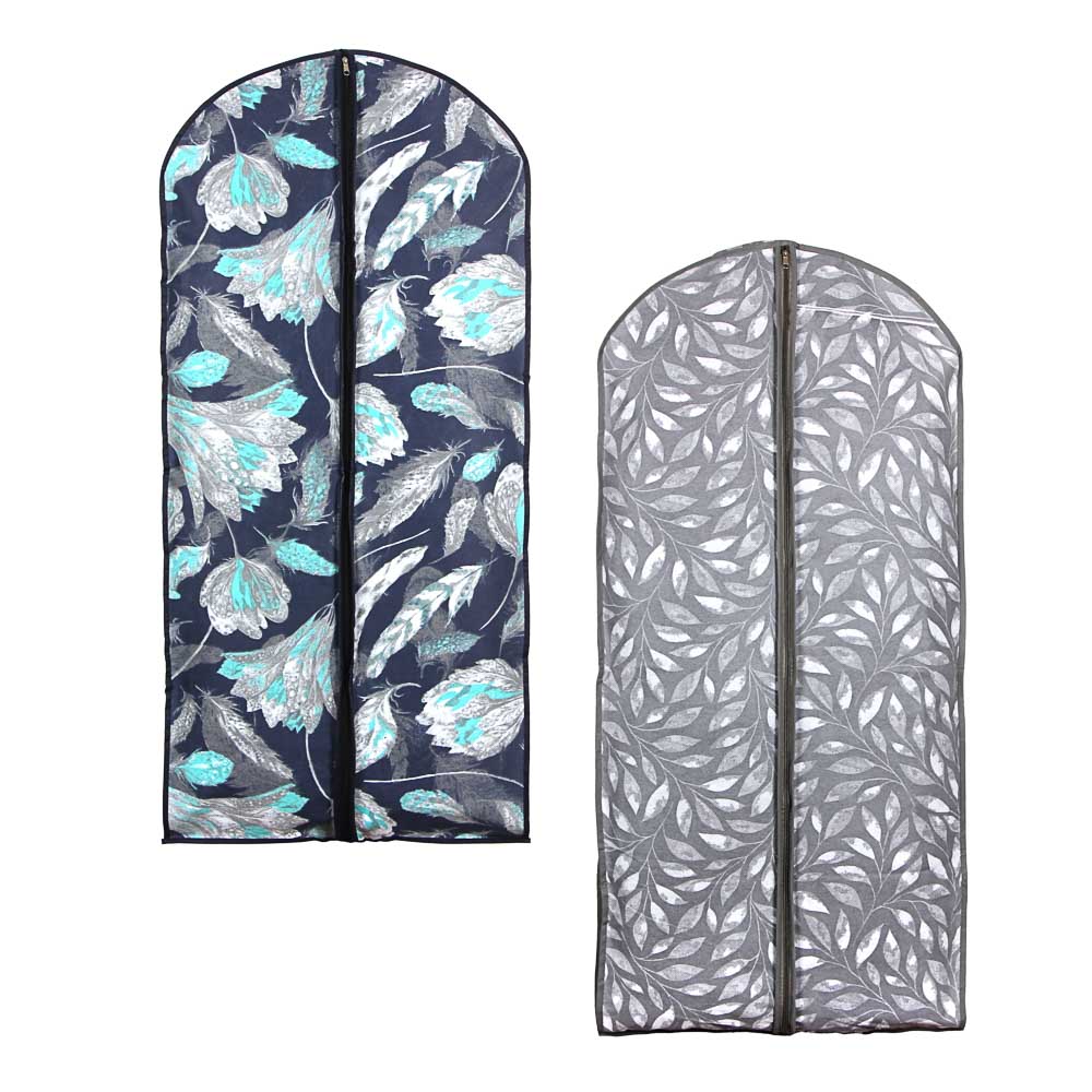 VETTA Санремо Чехол для одежды объемный, 60х10х130см, спанбонд, ПЕВА, 2 дизайна, арт.№ 457-541