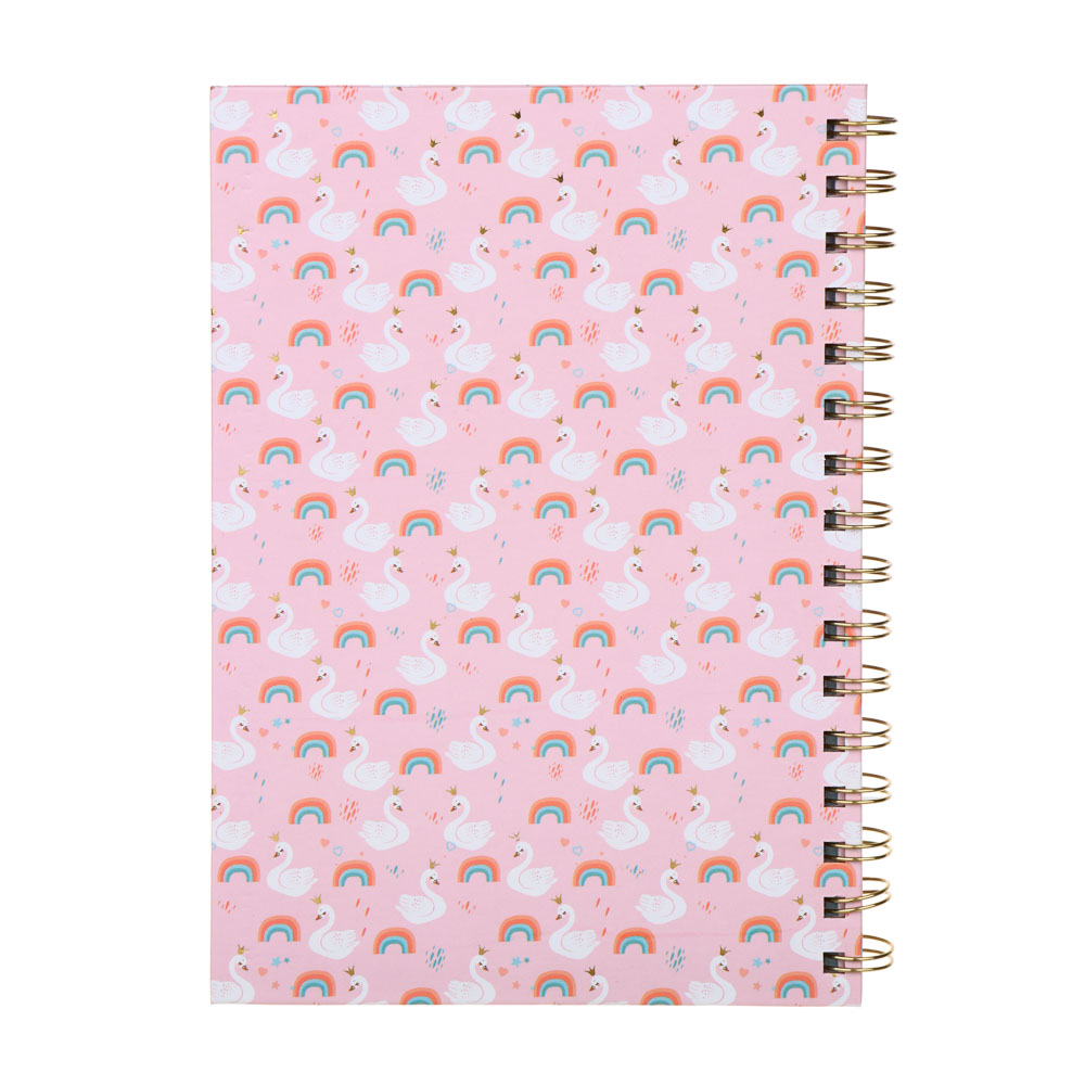 ЦАРЕВНА ЛЕБЕДЬ Записная книжка, 21х14,8см, 80 листов, твердая обложка, спираль, разделители, арт.№ 524-225