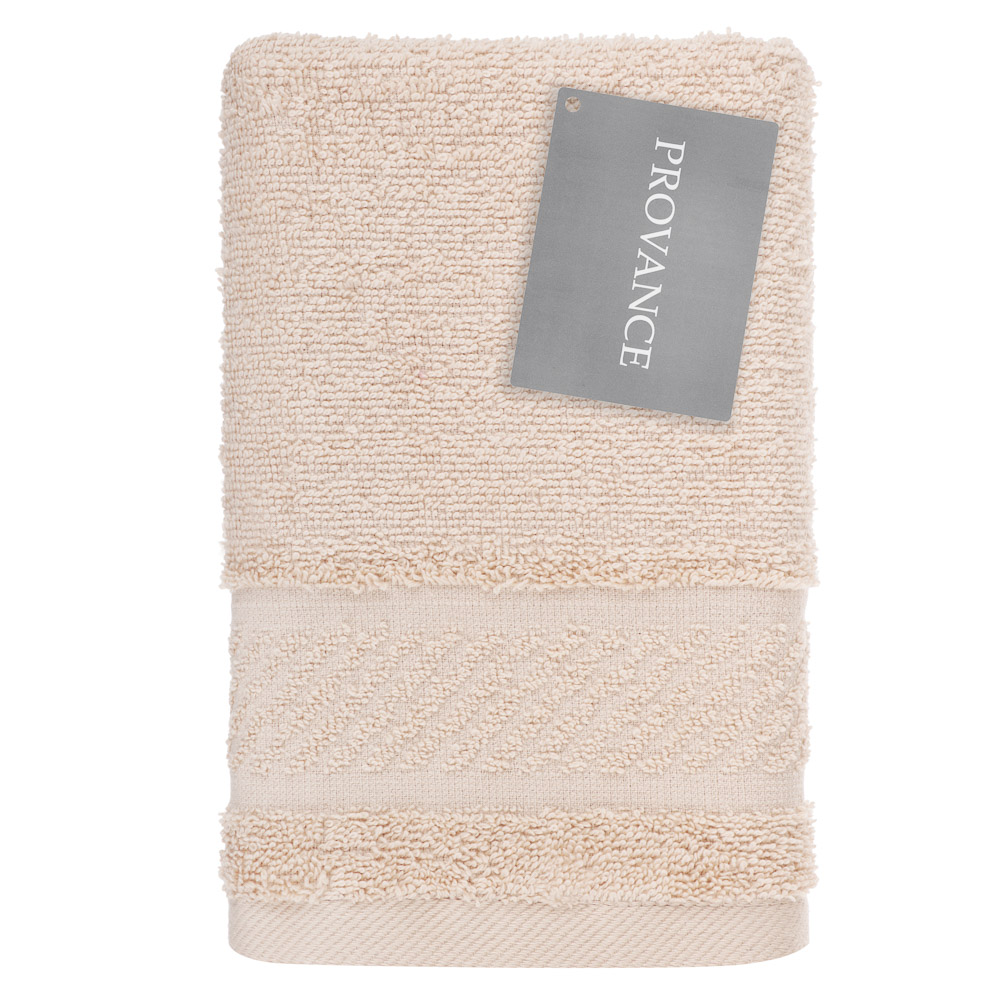 PROVANCE Виана Полотенце махровое, 100% хлопок, 30х70см, 450гр/м, бежевый, арт.№ 484-015
