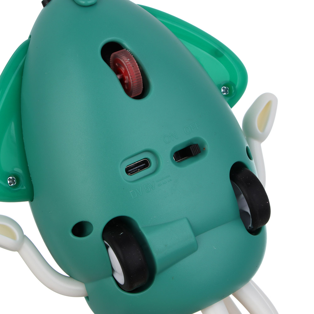 ИГРОЛЕНД Игрушка музыкальная "Осьминожка", звук, свет, движ., USB, 3.7V, 500mA, 12,6х8,2х20,5см, арт.№ 272-877