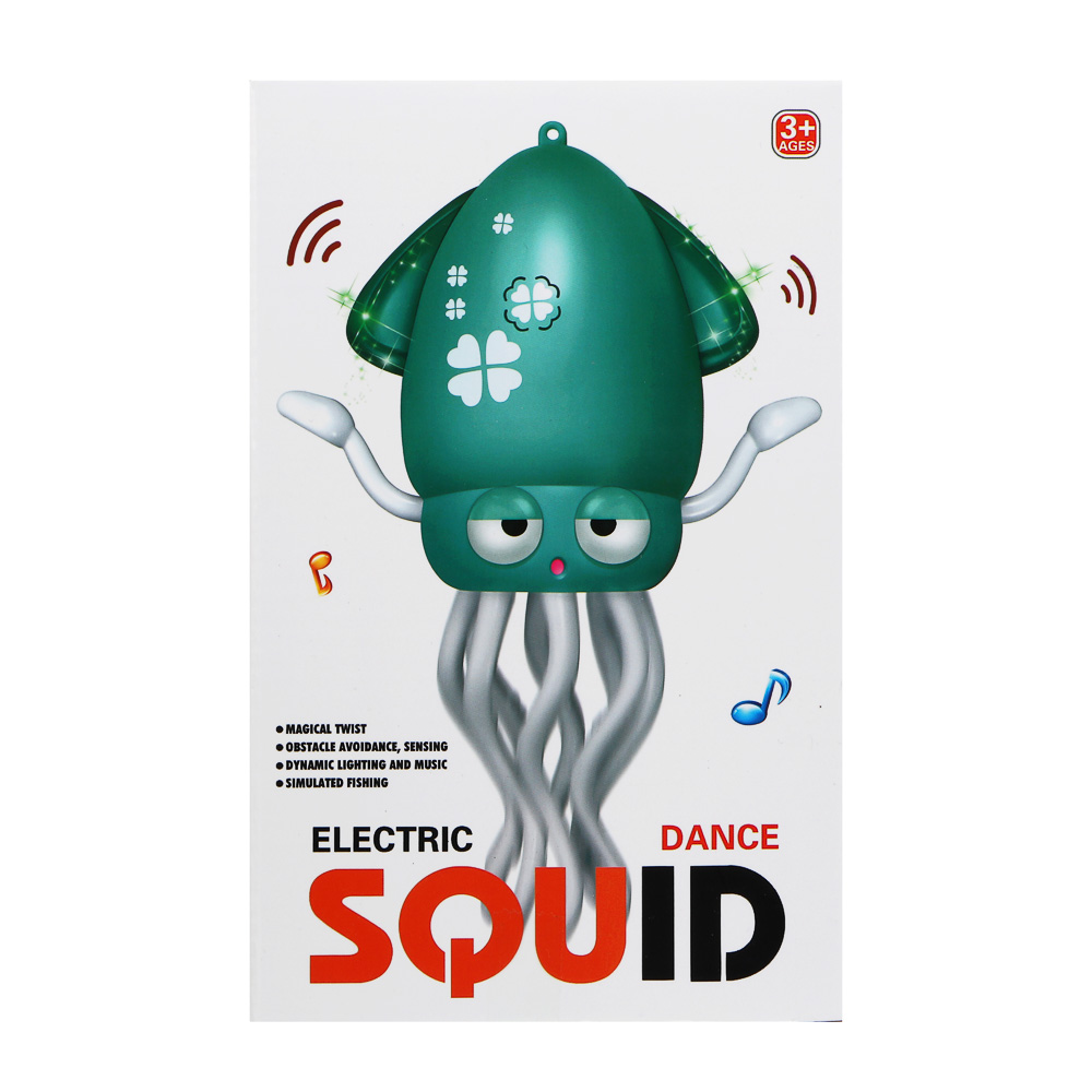 ИГРОЛЕНД Игрушка музыкальная "Осьминожка", звук, свет, движ., USB, 3.7V, 500mA, 12,6х8,2х20,5см, арт.№ 272-877