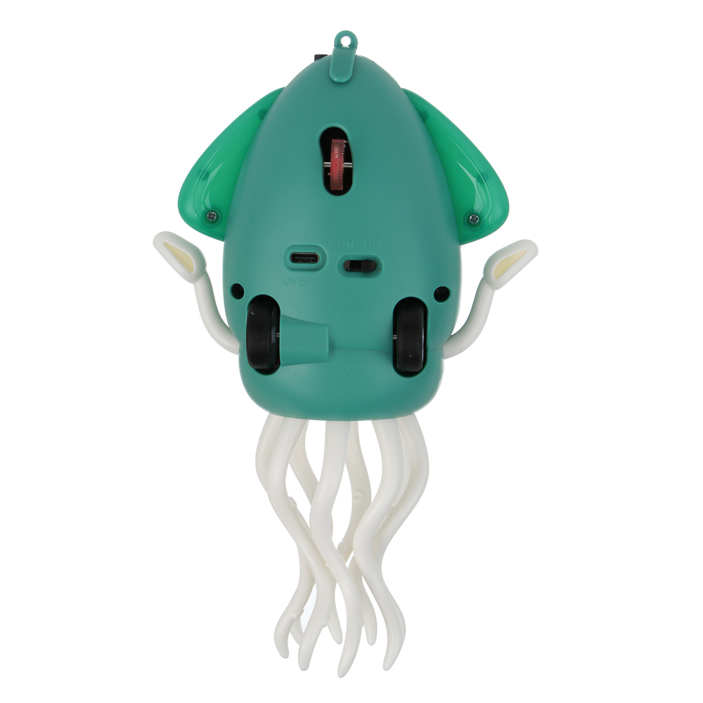 ИГРОЛЕНД Игрушка музыкальная "Осьминожка", звук, свет, движ., USB, 3.7V, 500mA, 12,6х8,2х20,5см, арт.№ 272-877