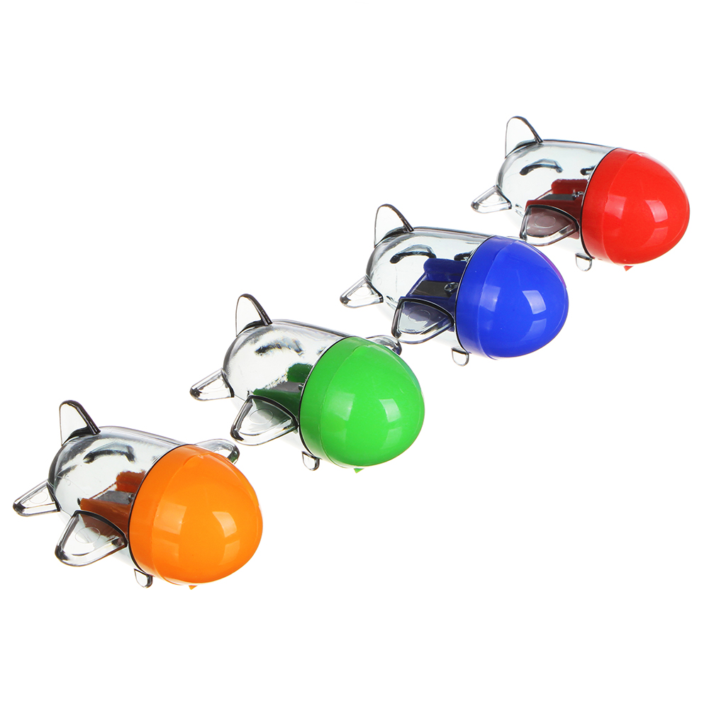 Точилка для карандашей с контейнером в форме самолетика, 5,5x5,5см, пластик, 3 цвета, арт.№ 576-014