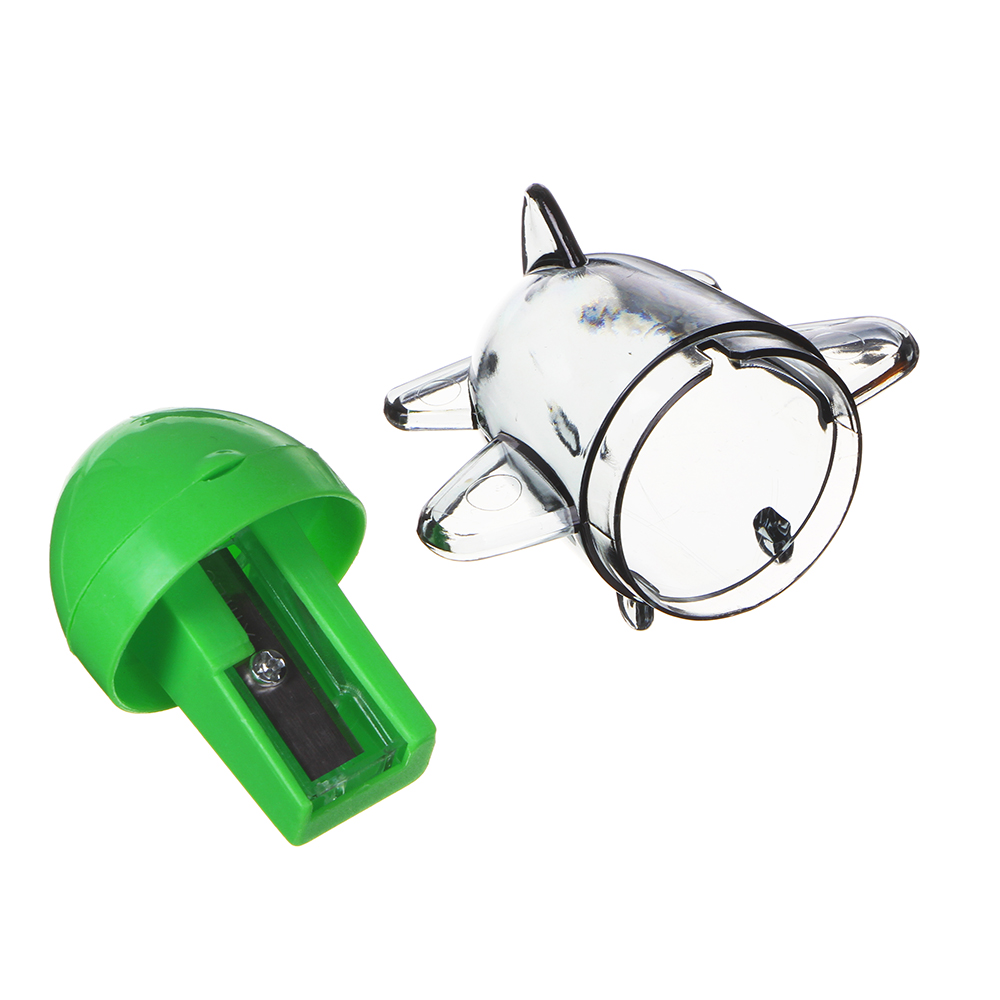 Точилка для карандашей с контейнером в форме самолетика, 5,5x5,5см, пластик, 3 цвета, арт.№ 576-014