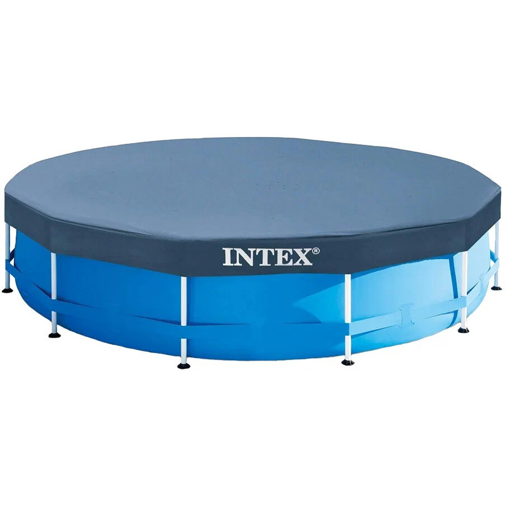 INTEX Круглое покрывало для бассейна d366см, веревочное крепление, 58411/28031, арт.№ 359-021
