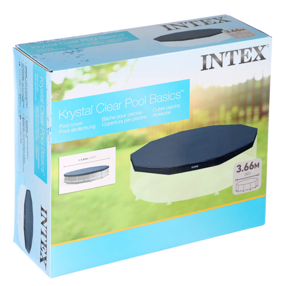INTEX Круглое покрывало для бассейна d366см, веревочное крепление, 58411/28031, арт.№ 359-021