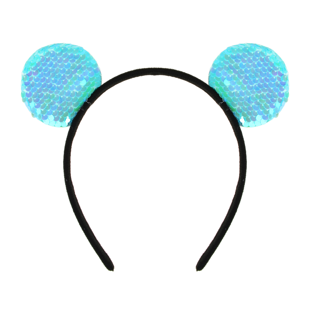 BERIOTTI Ободок для волос с ушками, 1-1,5см, полистирол, полиэстер, 2 дизайна, арт.№ 316-222