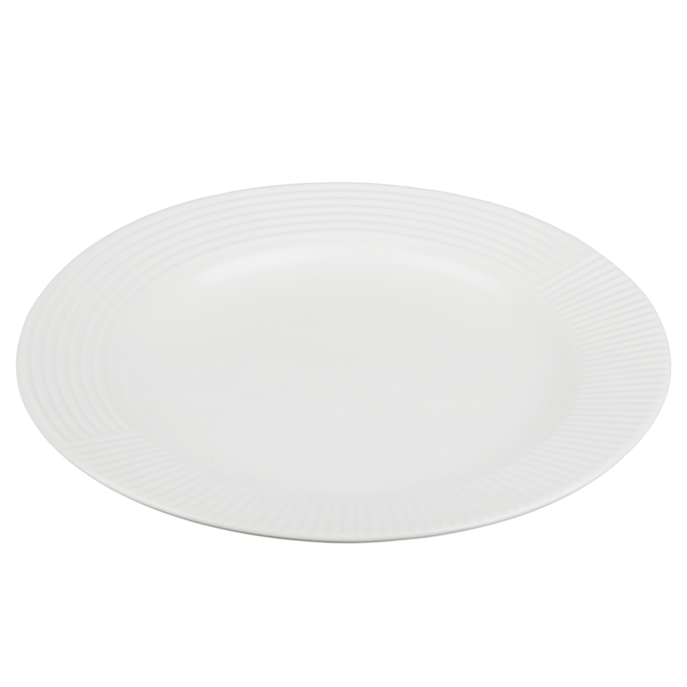 MILLIMI Монблан тарелка подстановочная 26,8см, керамика, белый, арт.№ 824-214