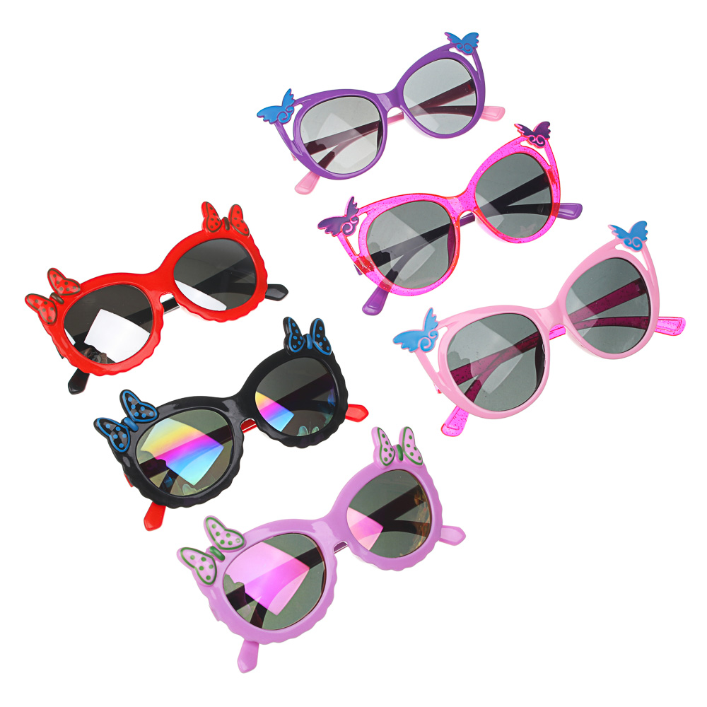 GALANTE Очки солнцезащитные детские, пластик, 124х37мм/130х41мм, 2 дизайна, арт.№ 304-427